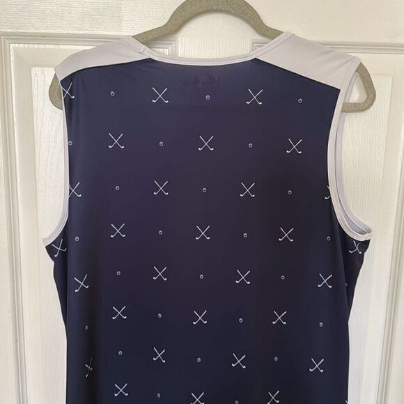 LILLIE GREEN UPF Sun Blocking Golf Ball Dress, Navy With Tee And Golf Balls Prin - Picture 7 of 8
